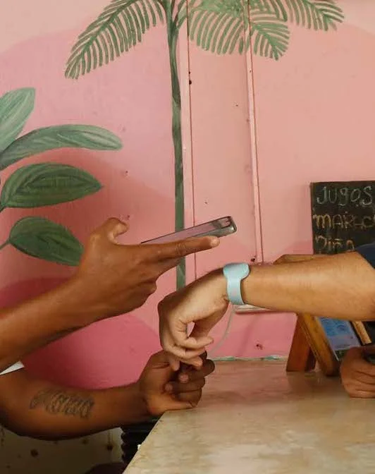 Social Creative wristbands POS for hostels